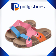 Colorful PU Upper Hot Sale Ladies Cork Slipper